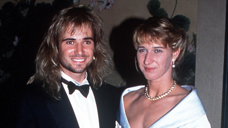 Andre Agassi y Steffi Graf en un evento