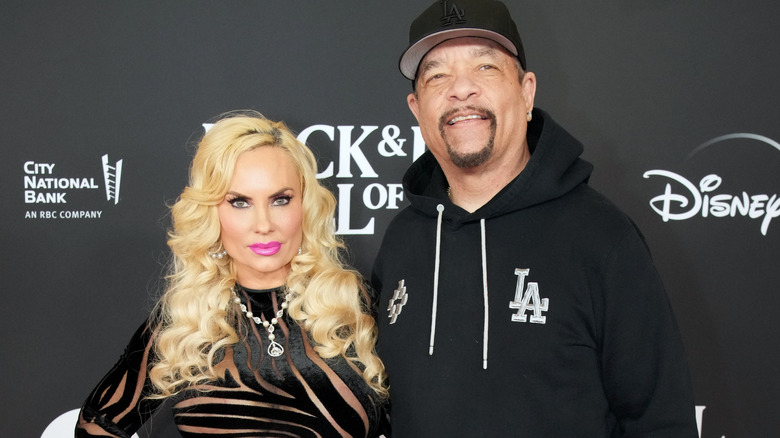 Coco Austin y Ice-T posando