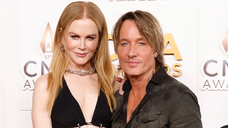 Nicole Kidman y Keith Urban posando