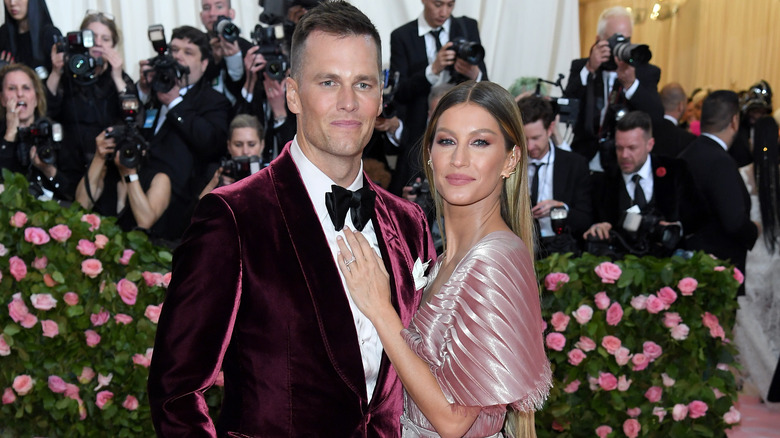 Tom Brady y Gisele Bündchen posando