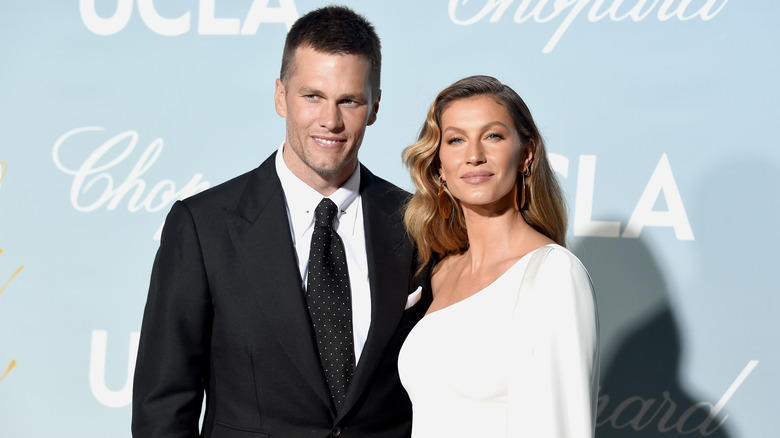 Tom Brady y Gisele Bündchen sonriendo