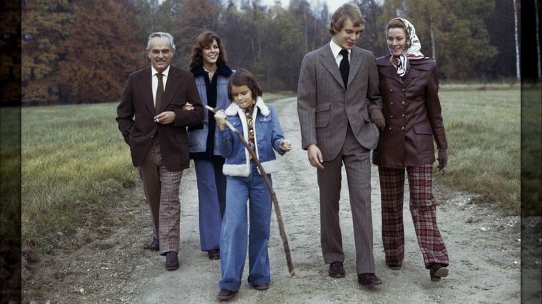 Príncipe Rainiero III, Princesa Carolina, Princesa Estefanía, Príncipe Alberto y Princesa Grace