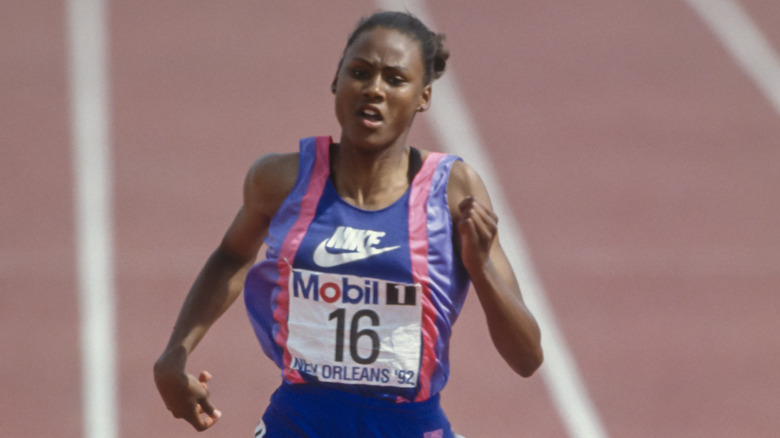 Marion Jones corriendo