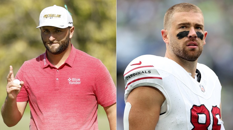 Jon Rahm y Zach Ertz