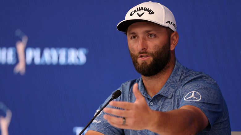 Jon Rahm en rueda de prensa