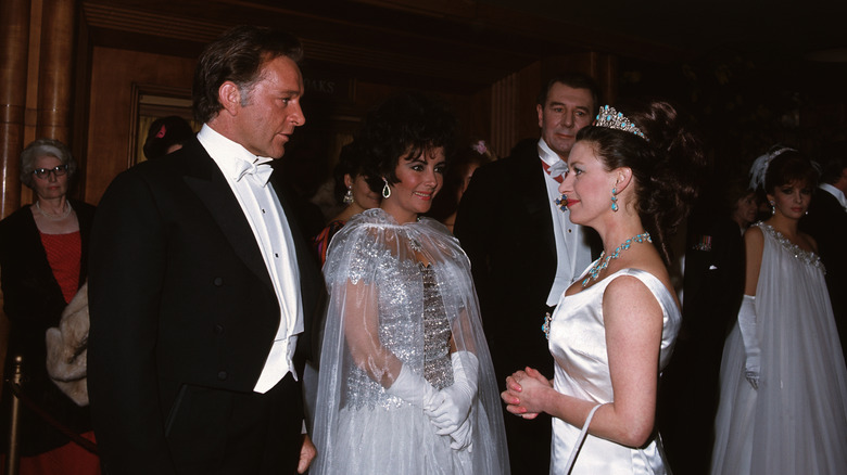 Richard Burton, Elizabeth Taylor y la princesa Margarita