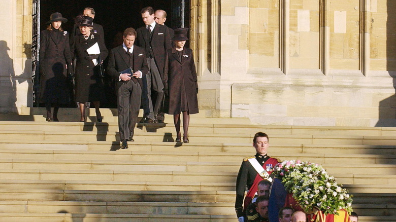 La familia real asistió al funeral de la princesa Margarita.