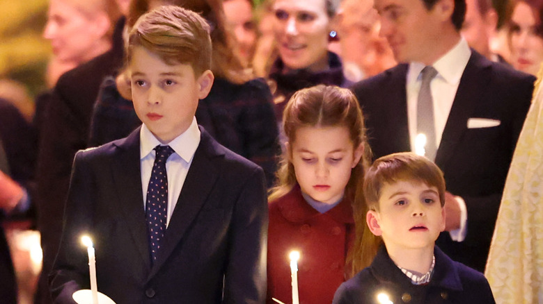 Servicio de Navidad de George, Charlotte y Louis