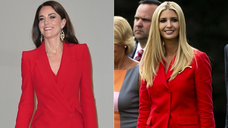 Kate Middleton, traje rojo de Ivanka Trump