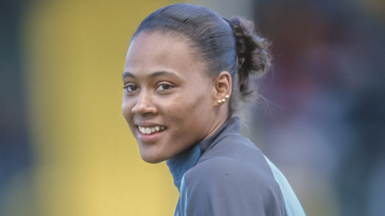 Marion Jones sonriendo