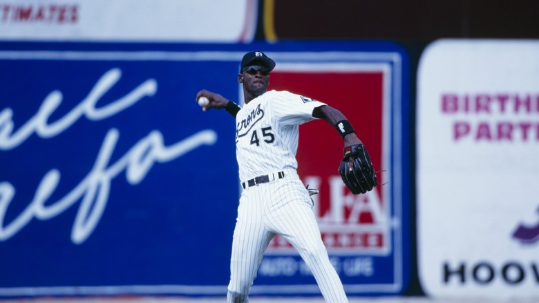 Michael Jordan jugando para los Birmingham Barons