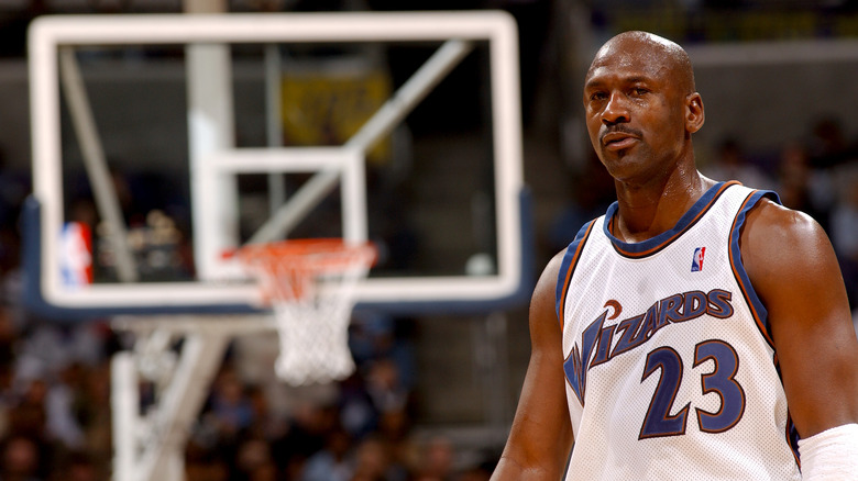 Michael Jordan jugando para los Washington Wizards