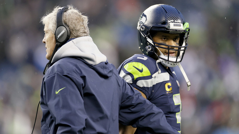 Russell Wilson y Pete Carroll