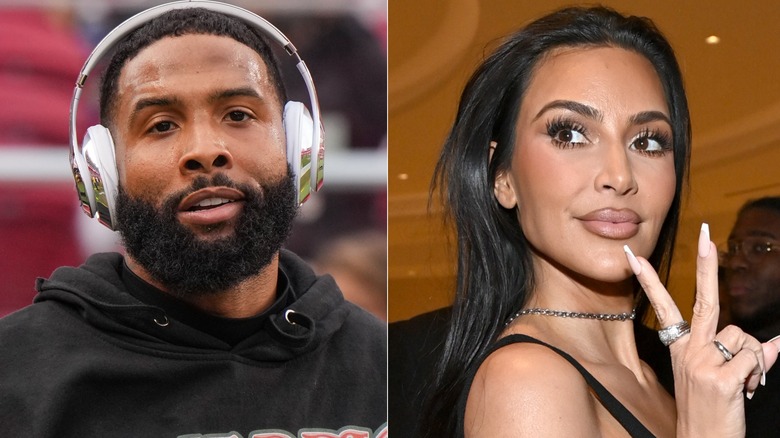 Odell Beckham Jr.; Imagen dividida de Kim Kardashian