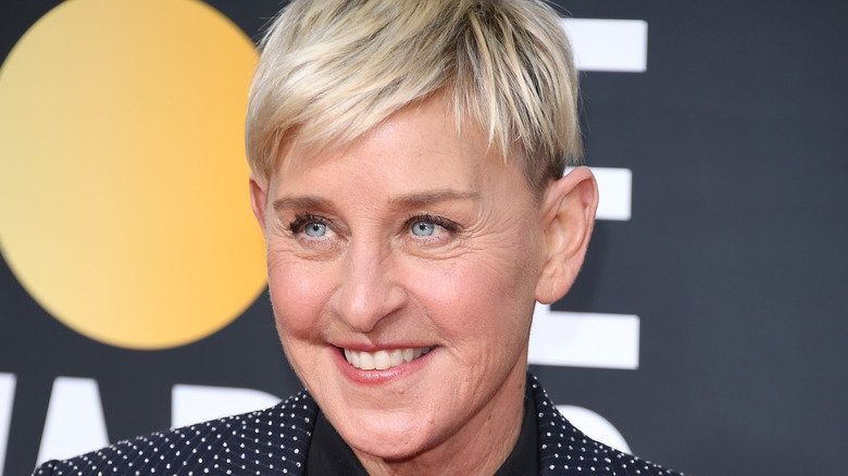 Ellen Degeneres con maquillaje