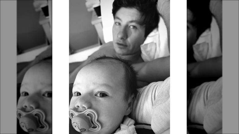 Barry Keoghan con su hijo Brando