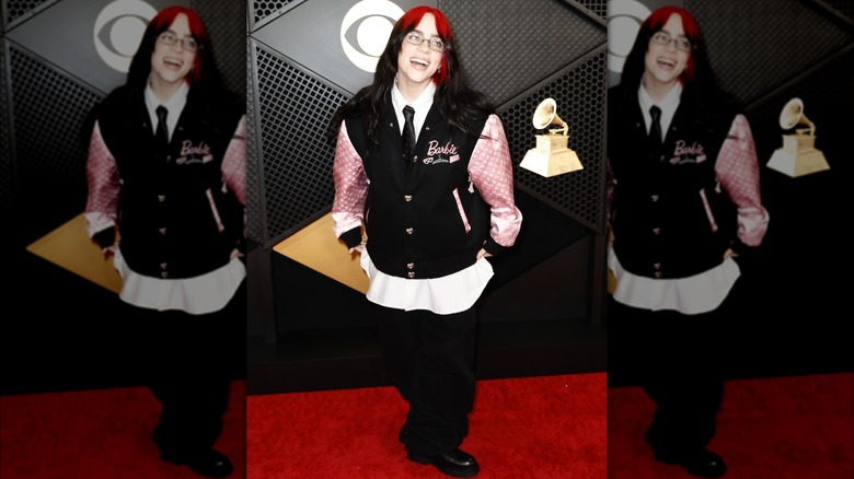 Billie Eilish chaqueta pantalones holgados