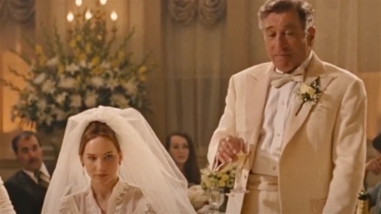 Jennifer Lawrence y Robert De Niro en la boda