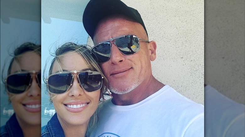 Selfie de Tish Cyrus y Dominic Purcell