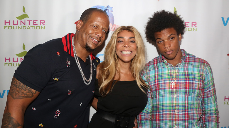 Wendy Williams, Kevin Hunter Sr. y Kevin Hunter Jr.