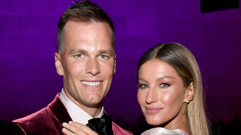 Tom Brady y Gisele Bündchen sonriendo