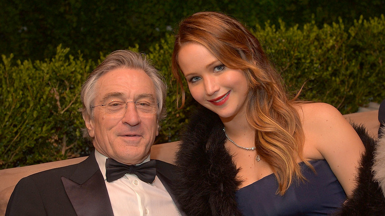 Robert De Niro se sienta con Jennifer Lawrence