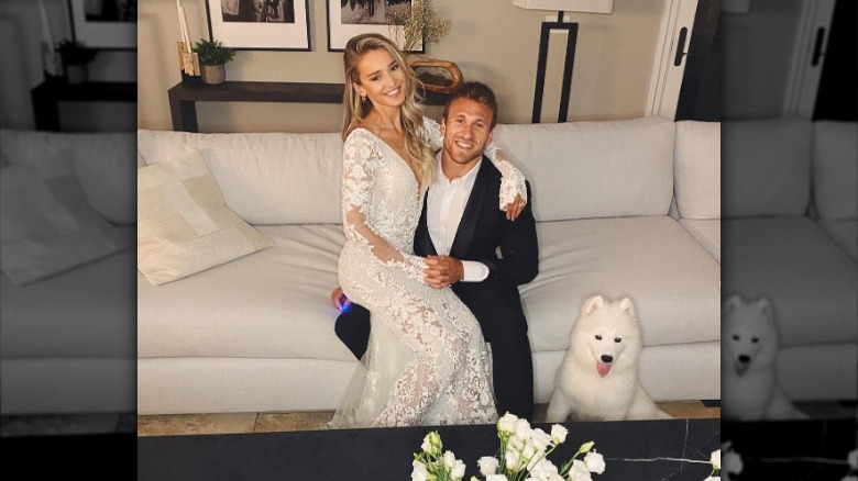 Kyle y Kristin Juszczyk vestidos de boda