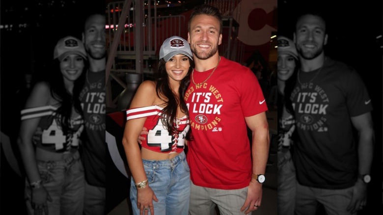 Kristin y Kyle Juszczyk sonriendo